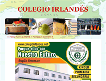 Tablet Screenshot of colegioirlandes.net